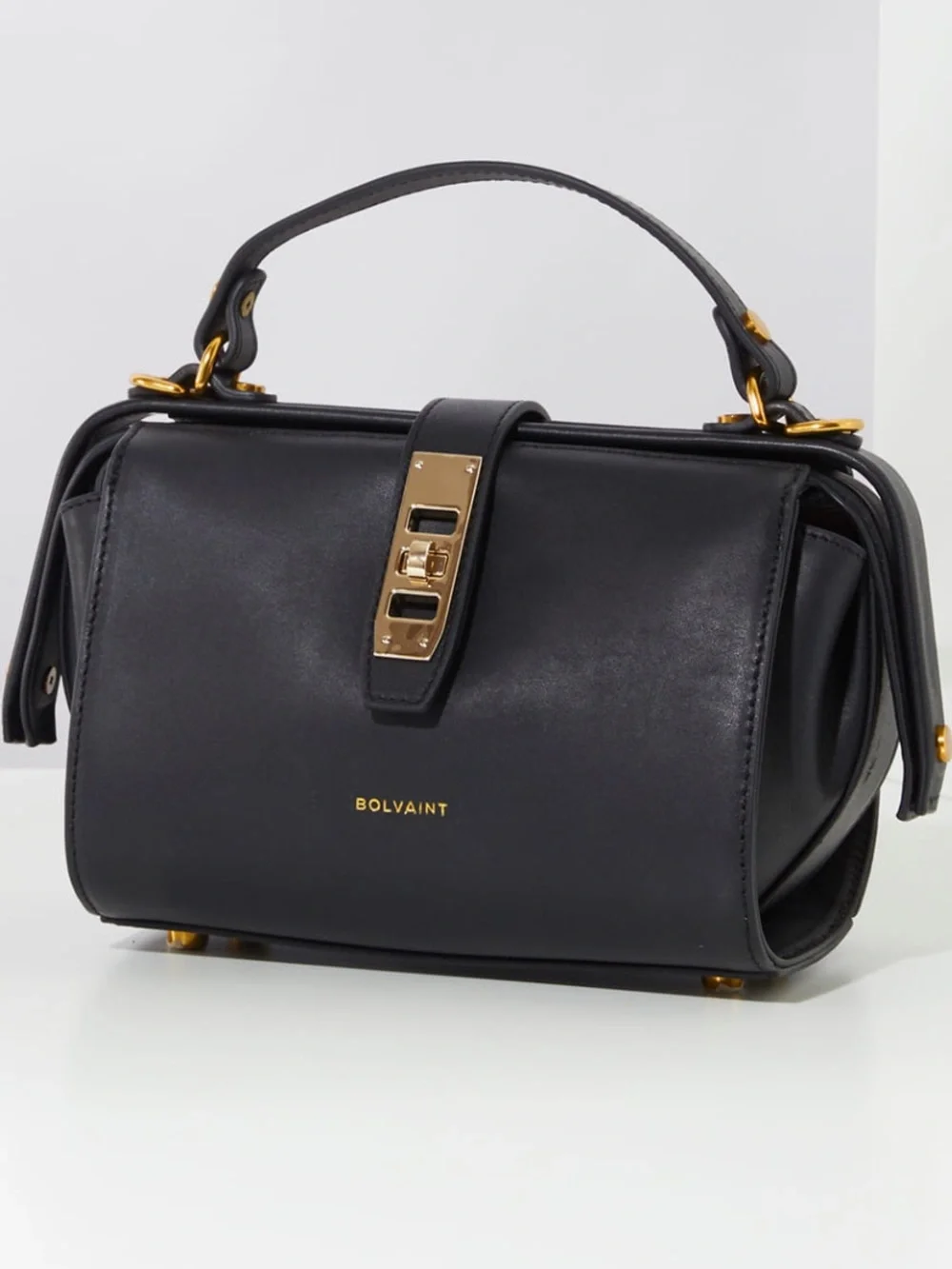 ❤️ BOLVAINT  ELOISE NOIR CLASPED BAG